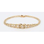 14K Diamond Rope Bracelet