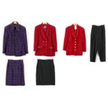 6 Chanel Designer Wool Clothing Items, incl. Suit
