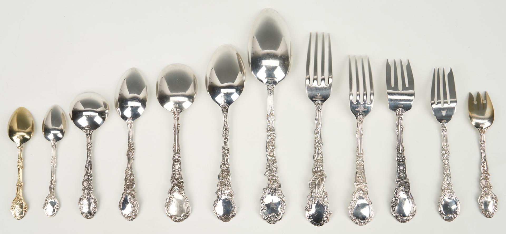 156 pcs. Gorham Versailles Sterling Flatware - Image 6 of 25