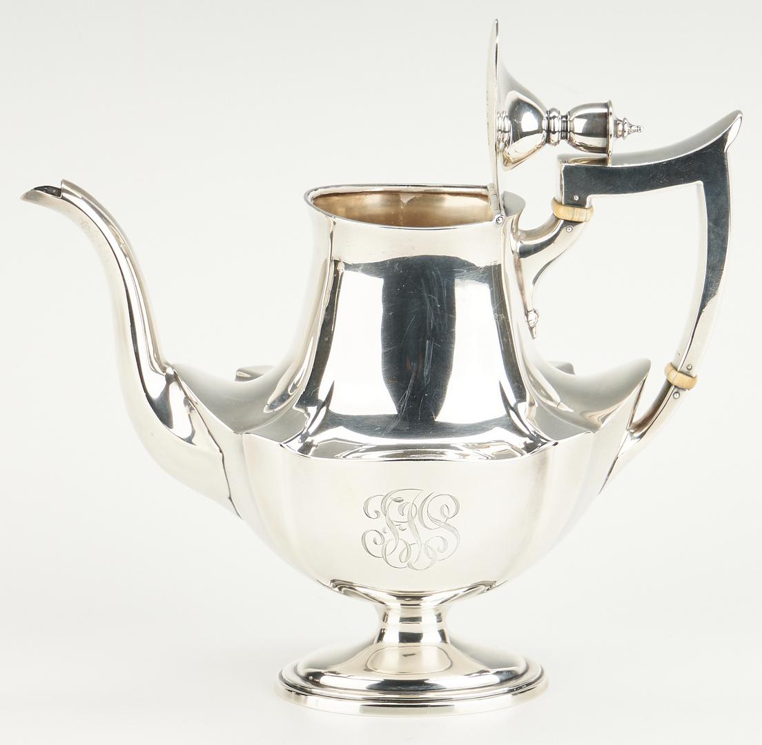 4 pcs Gorham Plymouth Sterling tea set - Image 12 of 29