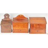 3 American Storage Boxes, incl. Wall Boxes