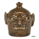 NC Southern Pottery Face Jug, H. F. Reinhardt