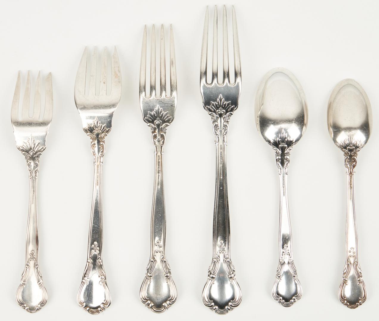 153 Pcs. Gorham Chantilly Sterling Silver Flatware - Image 4 of 14