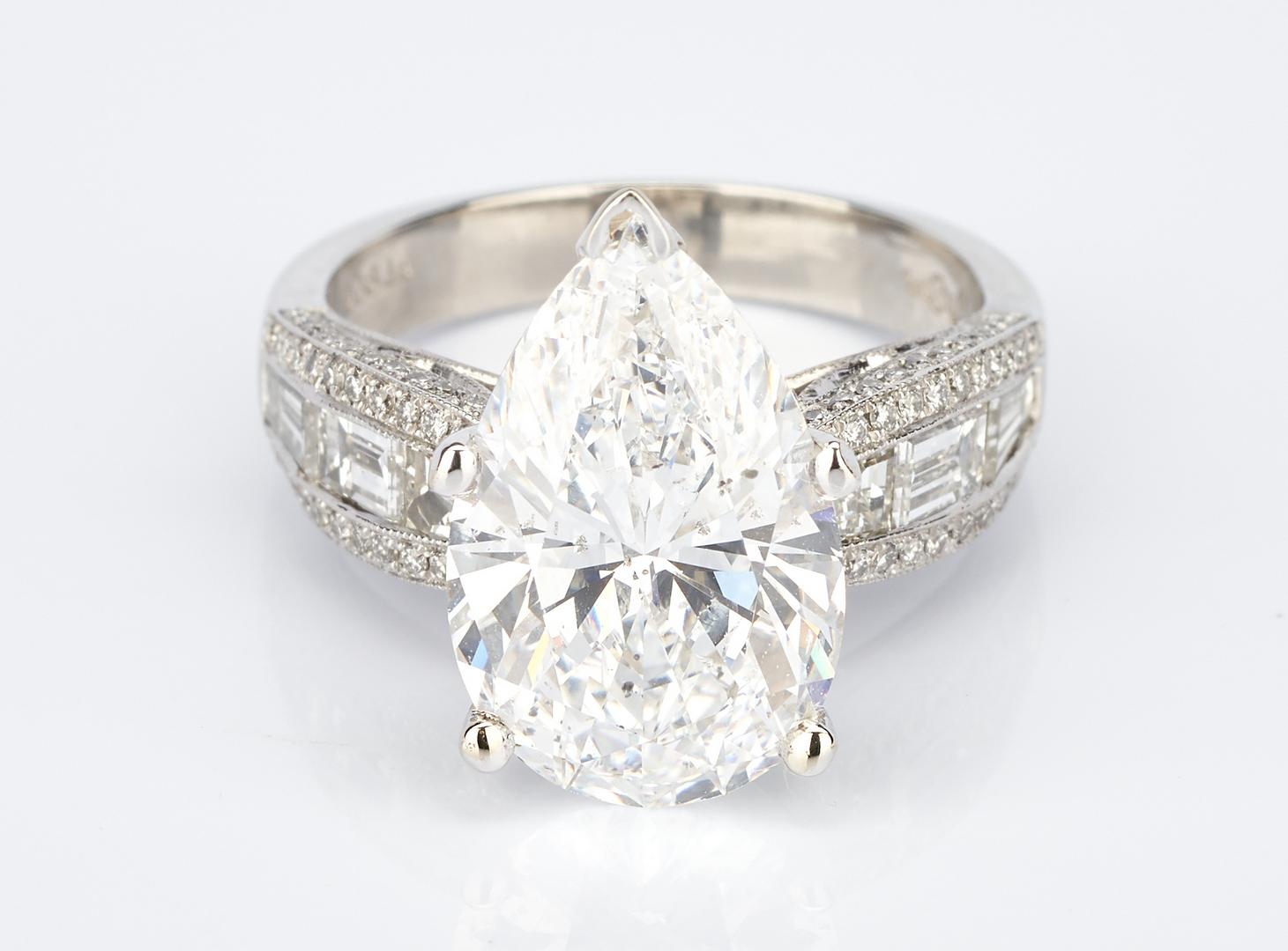 Ladies Platinum & 6 Carat Diamond Engagement Ring - Image 16 of 17