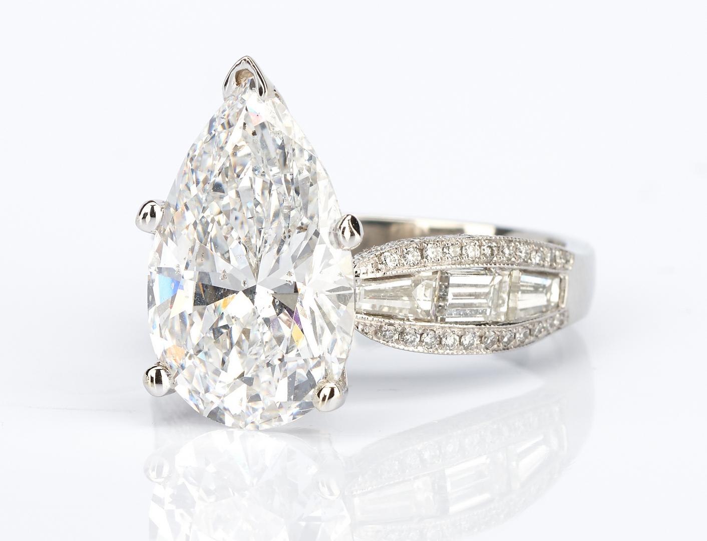 Ladies Platinum & 6 Carat Diamond Engagement Ring - Image 3 of 17