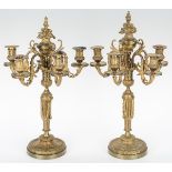 Pr. Neoclassical Style Gilt Bronze Candelabra