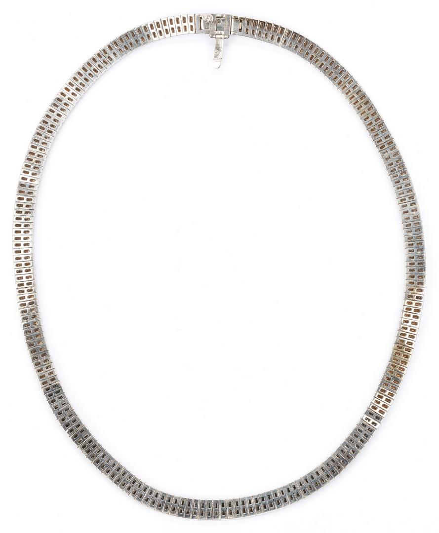 Ladies 18K Diamond Link Collar Necklace - Image 6 of 6