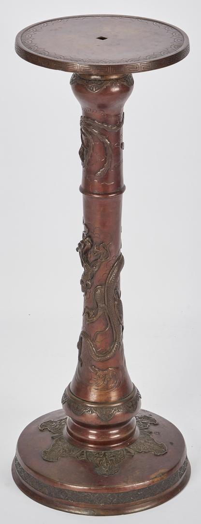 Chinese Bronze Vase and Meiji Pedestal - Image 3 of 19