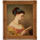 James Redmore O/C Portrait of a Young Woman Reading