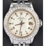 Ladies Rolex Datejust w/ Diamond Bezel