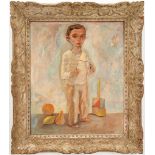 Signed European School Oil Painting of a Boy