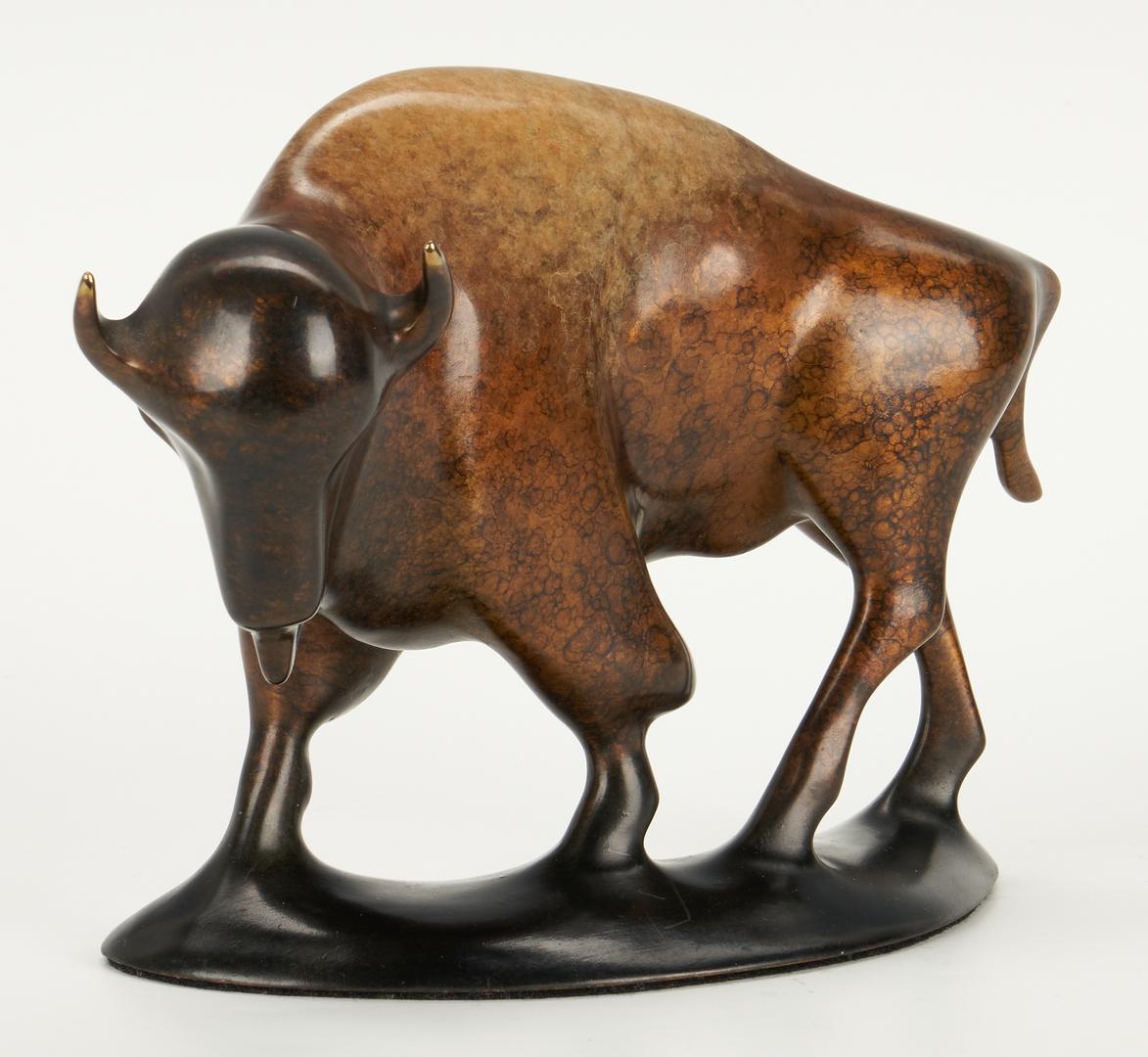 2 Robert Deurloo Bronze Sculptures, Bison and Snail - Image 3 of 16