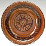 NC Earthenware Slip Decorated Plate