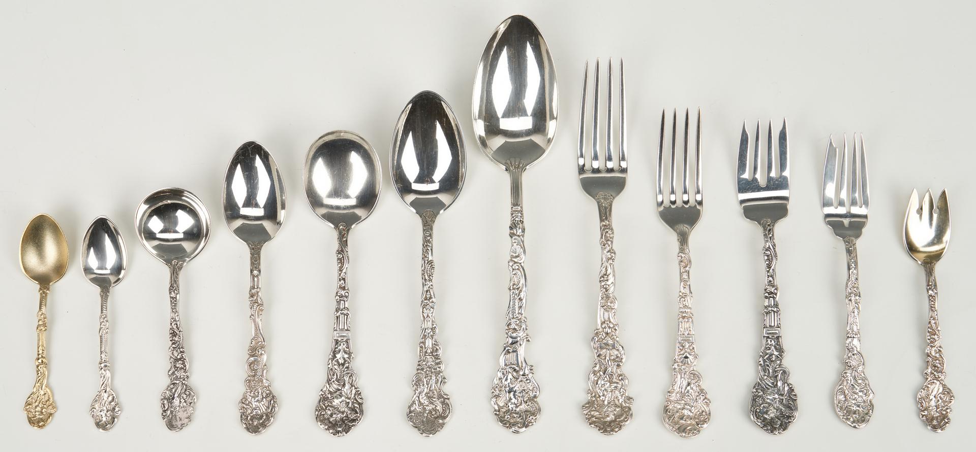 156 pcs. Gorham Versailles Sterling Flatware - Image 5 of 25