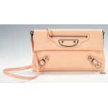 Balenciaga Light Coral Envelope Crossbody Bag