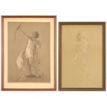 2 Arthur Spear Figural Prints, Girl & Youth