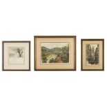 3 Colored Etchings by Luigi & Robert Kasimir European Scenes