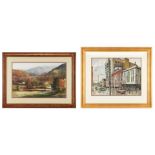 William Kidwell TN Watercolor Scene & Jim Gray Print