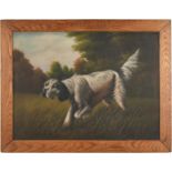 O/C of Hunting Dog, signed T. Bailey