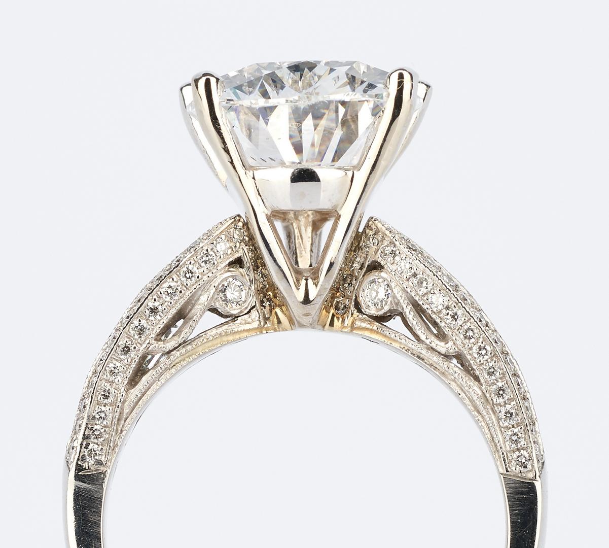 Ladies Platinum & 6 Carat Diamond Engagement Ring - Image 11 of 17