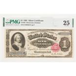 1891 U.S. $1 "Martha" Silver Certificate