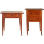 2 Middle TN Hepplewhite Work Tables