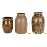 3 Stoneware Preserving Jars, North Carolina, Ohio, & Mid-Atlantic