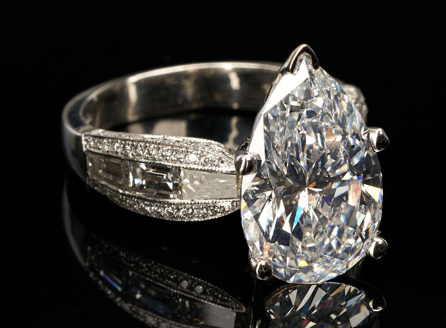 Ladies Platinum & 6 Carat Diamond Engagement Ring - Image 15 of 17