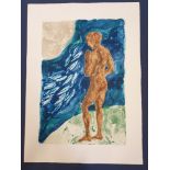 A Lin Jammet (1958-2017) artist proof print, a figure, signed, dated '97 and numbered 44/50 in