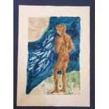 A Lin Jammet (1958-2017) artist proof print, a figure, signed, dated '97 and numbered 47/50 in