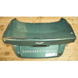 An Aston Martin DBR9 carbon fibre boot lid, raced by Leipziger & Partner (boot damaged due to a