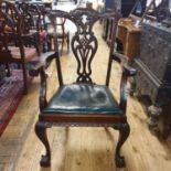 A mahogany carver chair