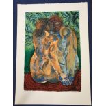 A Lin Jammet (1958-2017) artist proof print, lovers, signed, dated '97 and numbered 34/50 in