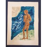 A Lin Jammet (1958-2017) artist proof print, a figure, signed, dated '97 and numbered 42/50 in