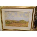 Cyril Frederick Ratcliff Frost (1911-1991) a moorland scene, watercolour, signed, 37 x 57 cm, and