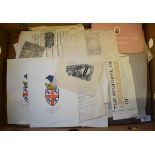 Gwen May, an archive of sketches, bookplate designs, armorials, photographs, letters and ephemera (