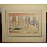 Gilbert Laurie Cadell (1909-1993), a market, watercolour and pencil, signed, 25.5 x 38.5 cm, and two
