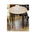 A Secessionist bentwood table, 48 cm diameter Table height is 54 cm. Not marked. The top of the