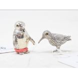 Two small silver bird figures Report Modern Report by PM The elastic band is just to hold the tag