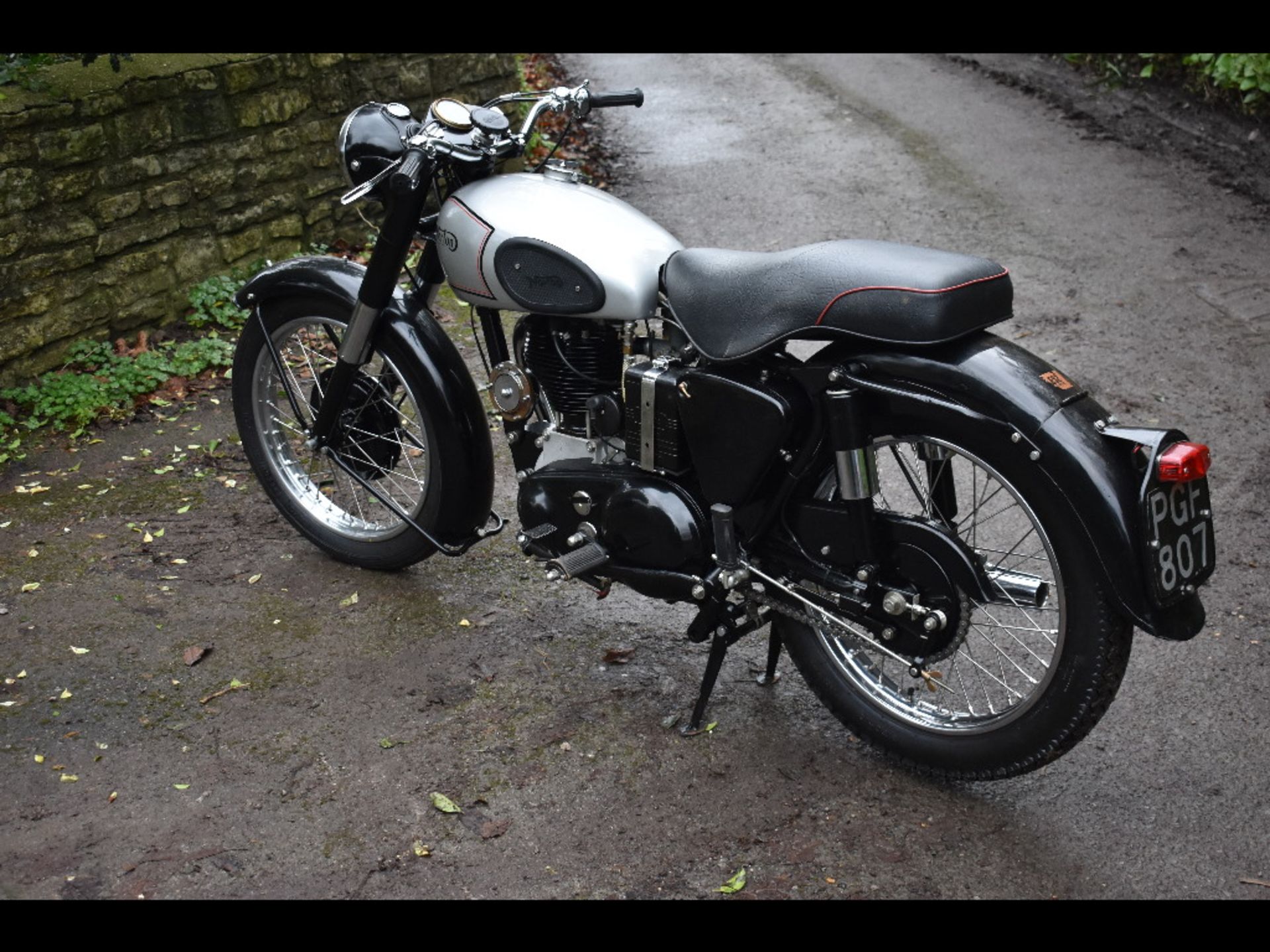 A 1954 Norton ES2, registration number PGF 807, engine number 52901 79X100 J4. From a private - Image 7 of 8