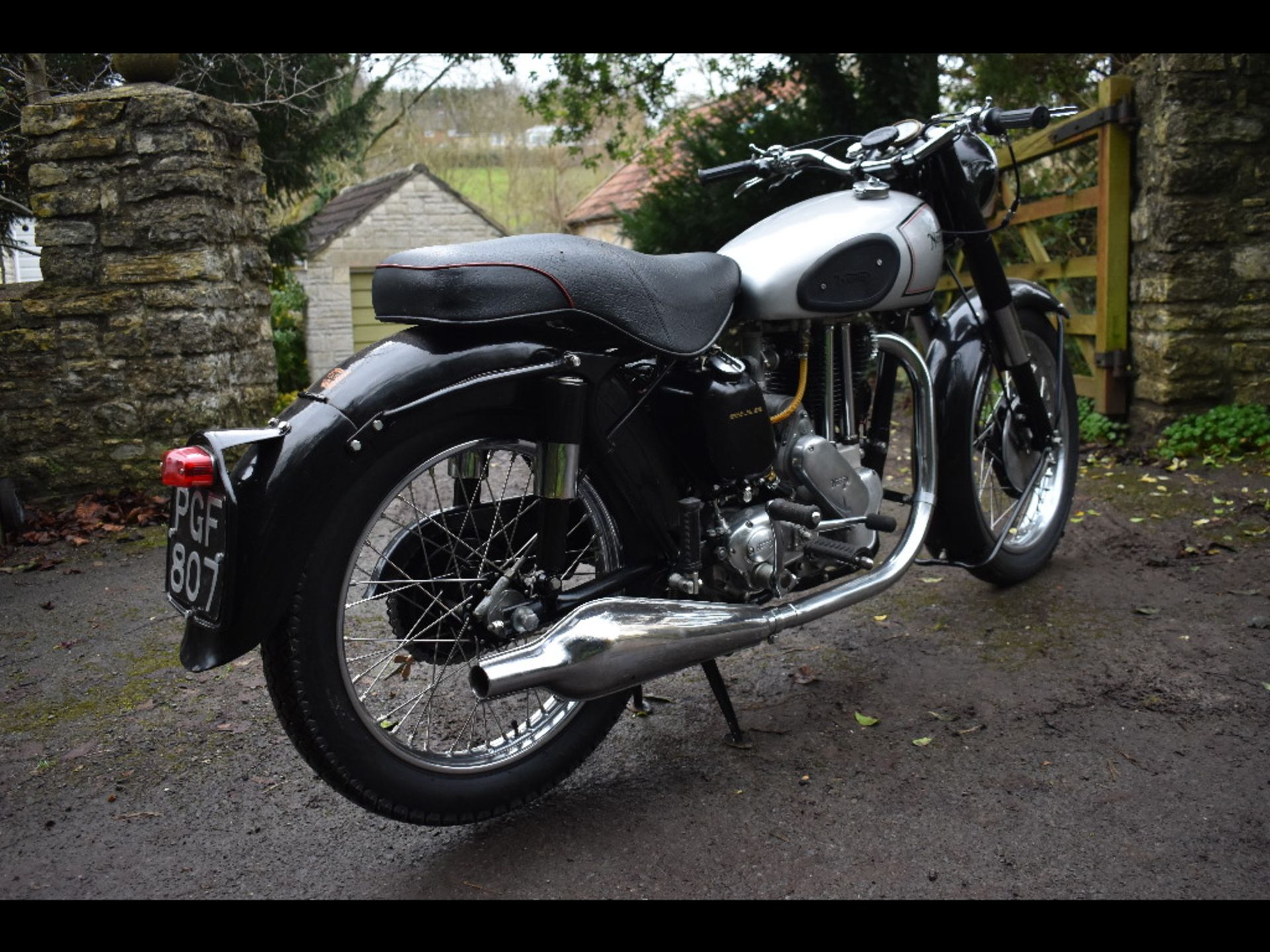 A 1954 Norton ES2, registration number PGF 807, engine number 52901 79X100 J4. From a private - Image 2 of 8