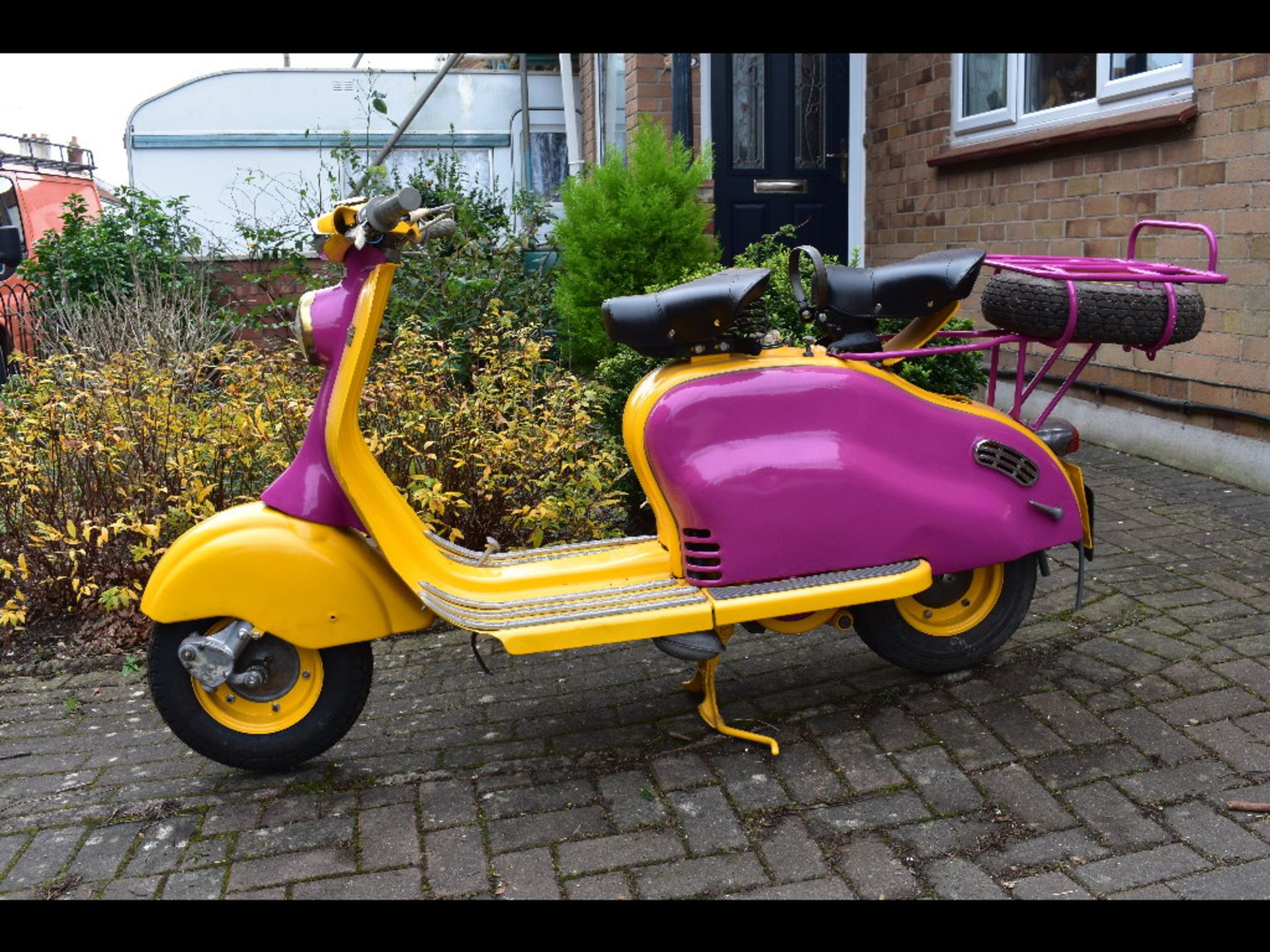 A 1957 Lambretta 125LD, registration number 820 AAU. From a private collection. Will benefit from