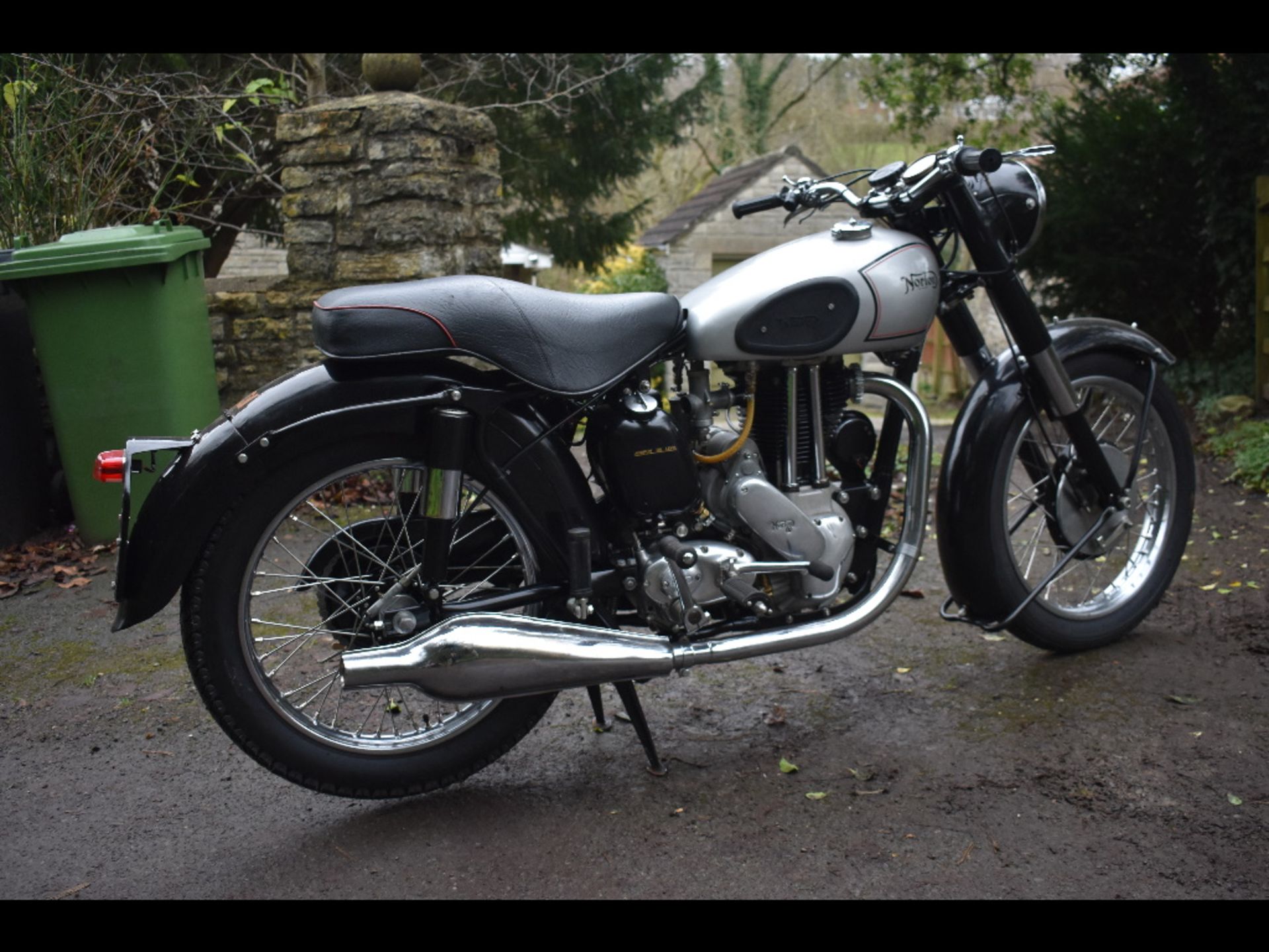 A 1954 Norton ES2, registration number PGF 807, engine number 52901 79X100 J4. From a private