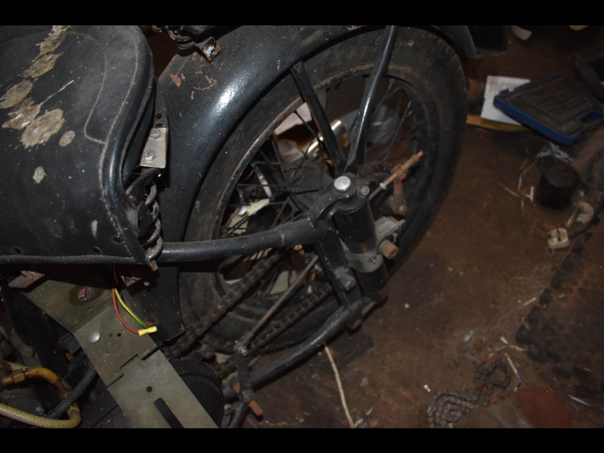 A 1947 Norton ES2, unregistered, engine number 338458Q79X100. From a private collection. Oily rag - Image 4 of 6