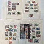 A group of Iraq stamps, 1918-1942, an extensive collection on album leaves with complete and part