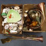 Assorted teawares, other ceramics, metalwares, a bible and sundries (qty)