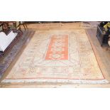 A Turkish carpet, another similar, and various rugs (5)