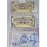 Assorted Scottish banknotes, including Bank of Scotland, Commercial Bank of Scotland, Royal Bank