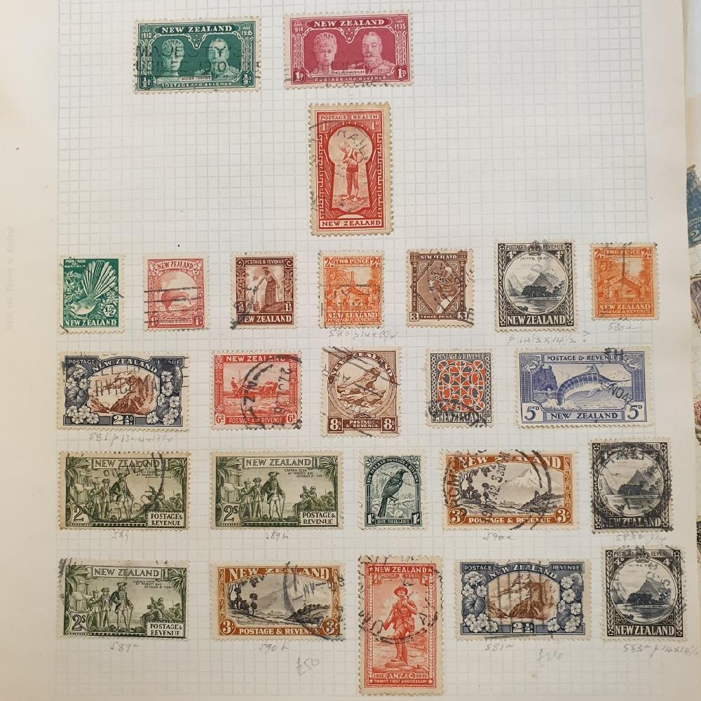 A group of New Zealand stamps, on leaves with better sets and values, high cat. value - Image 6 of 7