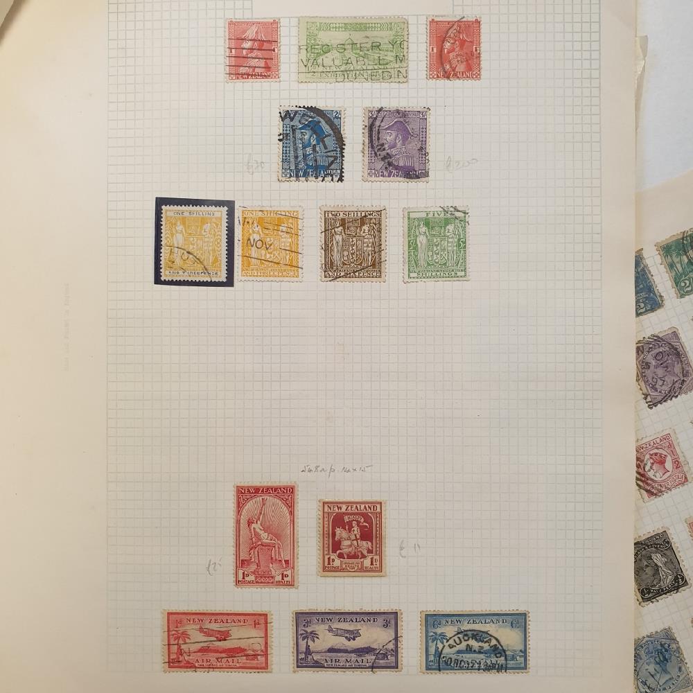 A group of New Zealand stamps, on leaves with better sets and values, high cat. value - Image 5 of 7